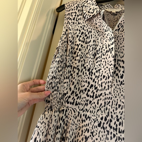 Rebecca Taylor - Elegant Black and White printed Sleeveless Dress size 6 - Picture 5 of 7